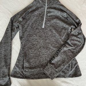 Live love run, define half zip, grey, fitted, women’s medium